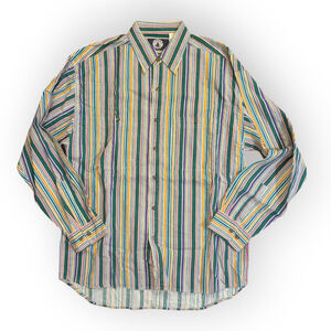 Timber Trail Striped Western Shirt Medium Vintage Cowboy